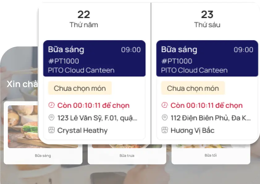Nhân viên tự chọn món